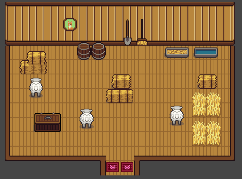 Barn interior in TimeLoop