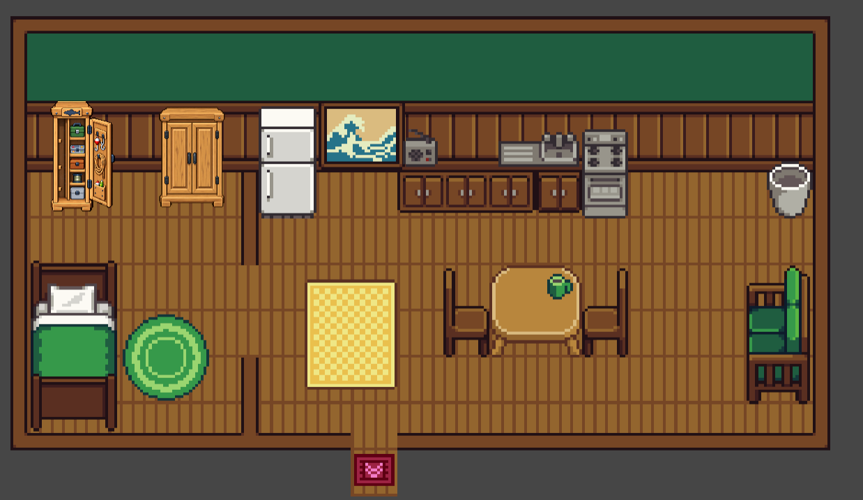 Player home development scene