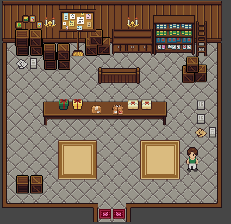 Post Office interior in TimeLoop