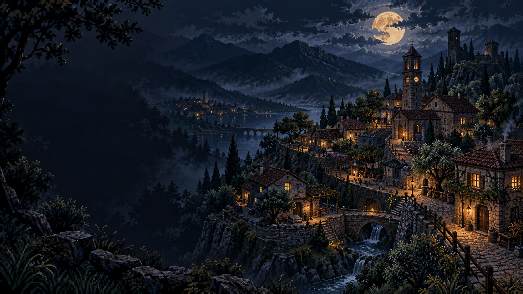 TimeLoop promotional village artwork