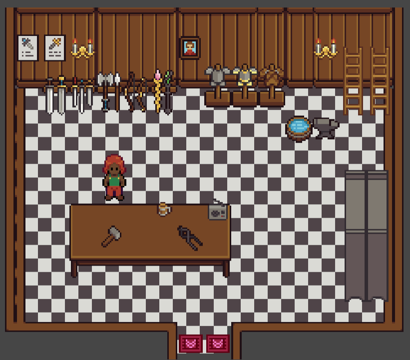 Workshop interior in TimeLoop